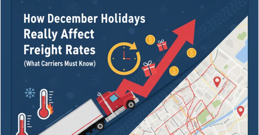 How December Holidays Really Affect Freight Rates (What Carriers Must Know) 