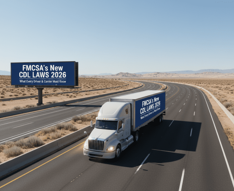 FMCSA’s New CDL Laws for 2026: What Every Driver & Carrier Must Know